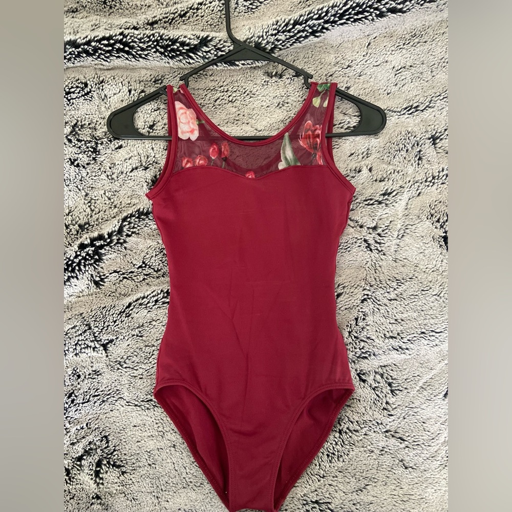 So Danca red floral Leo s/p